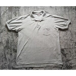 Vintage Bugle Boy Short Sleeve Polo Shirt Men's Size XXLT Gray
